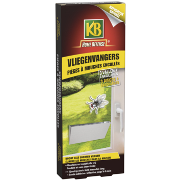 HOME DEFENSE® vliegenvangers 3 vallen met 6 navullingen