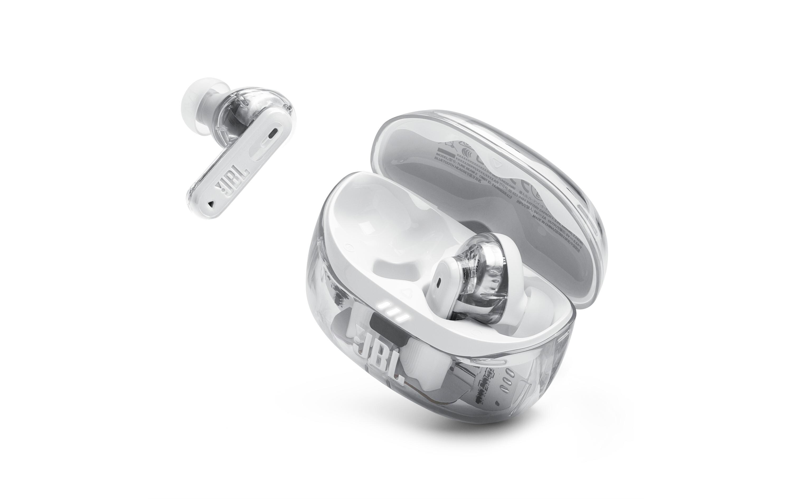 True Wireless In-Ear-Kopfhörer Tune Beam 2 Weiss glanzKabellose Ohrhörer mit Noise-Cancelling-Funktion
