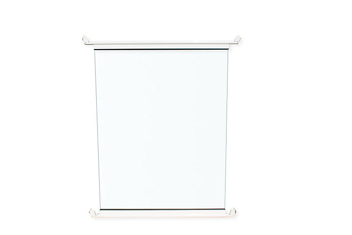 Module en verre pour barrière de piscine en aluminium blanc 0,9m