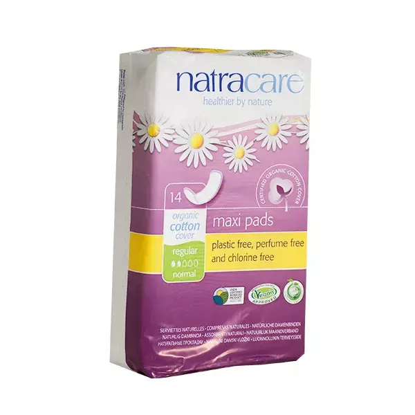 Absorventes Natracare Maxi Normal, 14 unidades