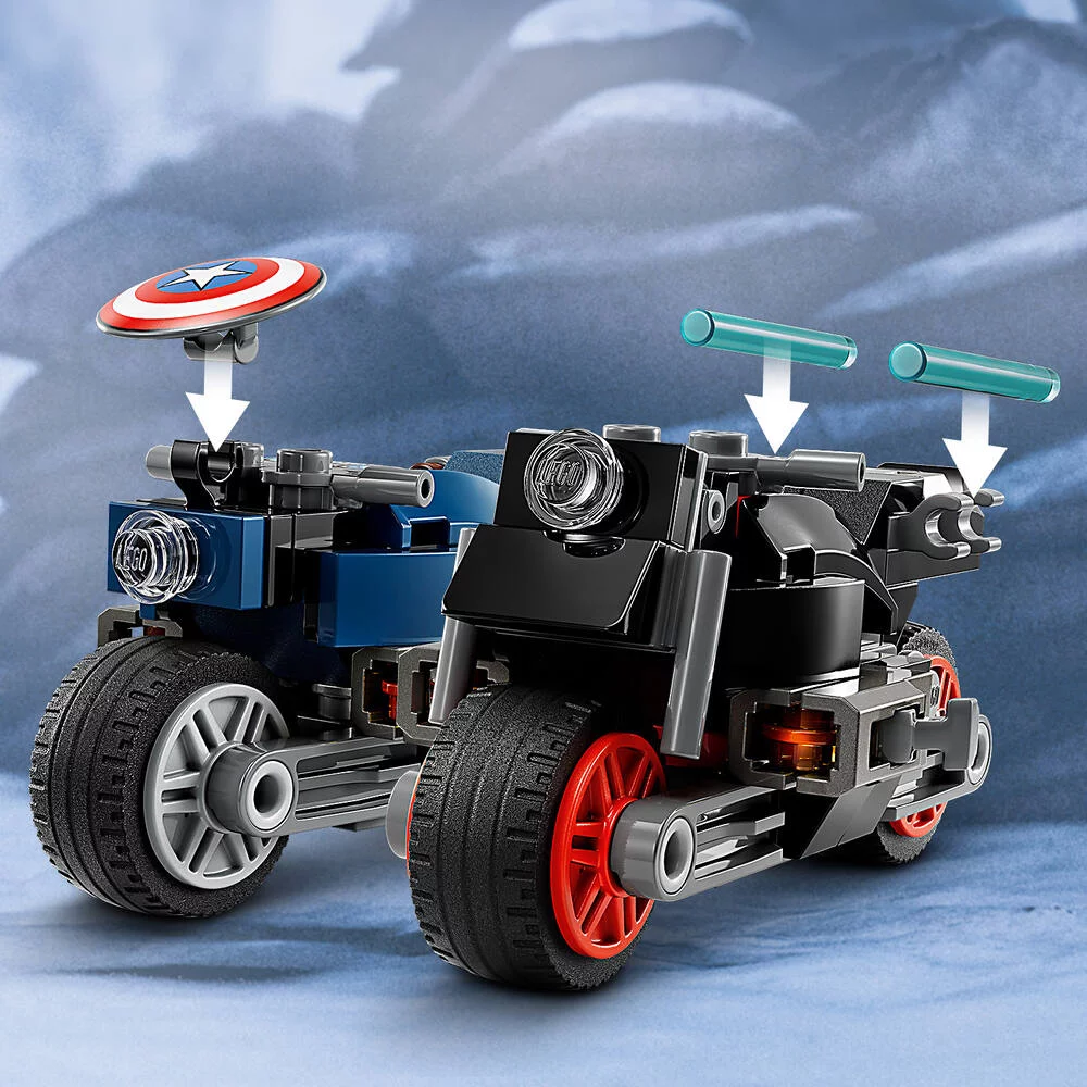 LEGO®MARVEL SUPER HEROES™ 76260 - LES MOTOS DE BLACK WIDOW ET DE CAPTAIN