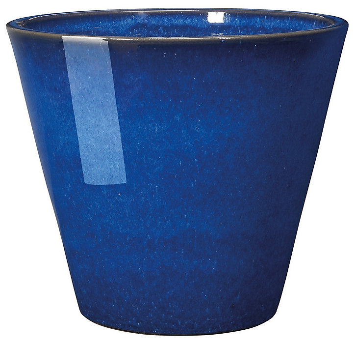 Pot Kinfolk bleu terre cuite ø23cm