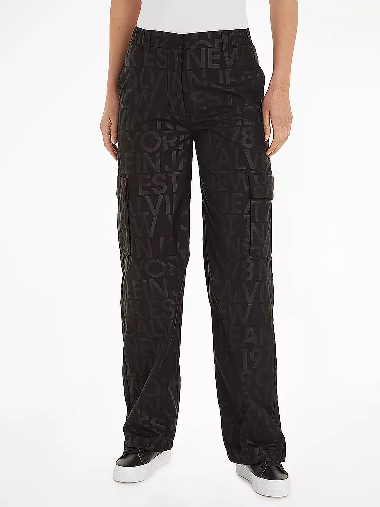 CALVIN KLEIN JEANS Cargohose schwarz