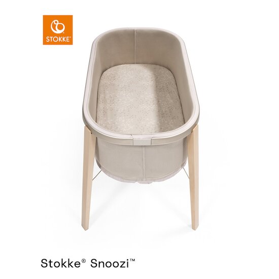 Draps-housses Snoozi™   Pissenlit beige/Crème vanille        45 x 81 cm   de               Stokke®