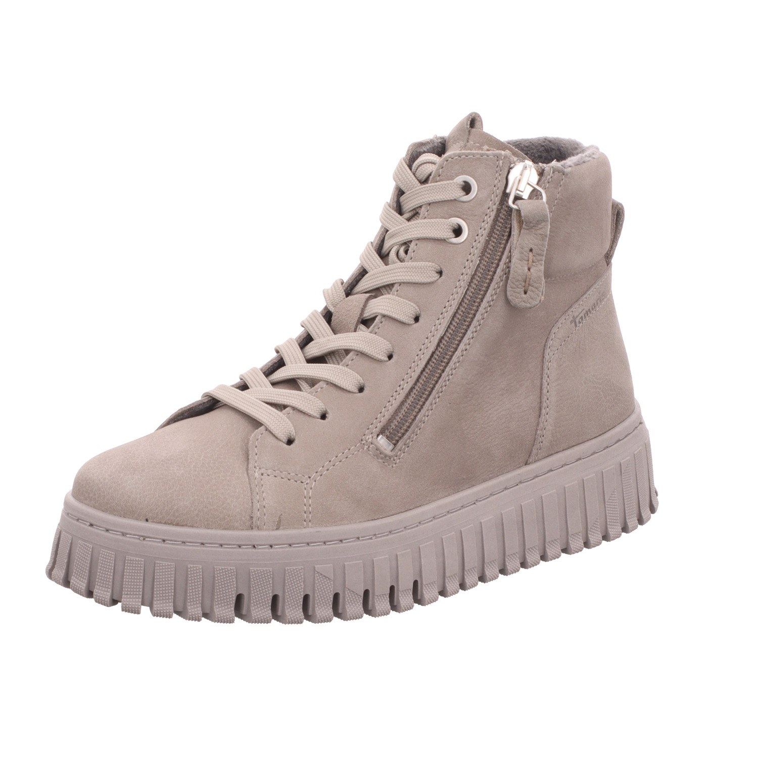 Tamaris Damen-Schnürstiefelette Grau