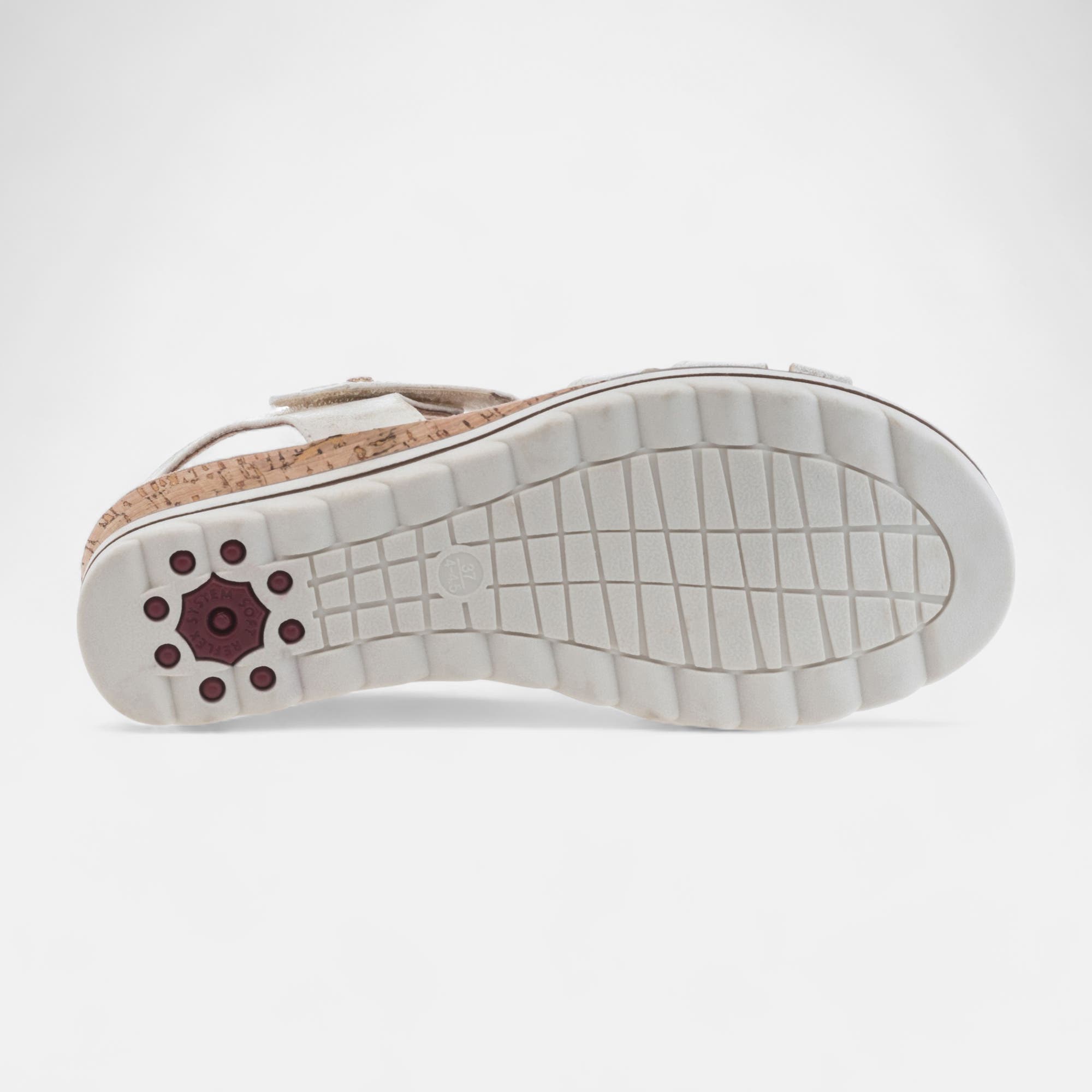 Sandales à talon compensé Femme blanc