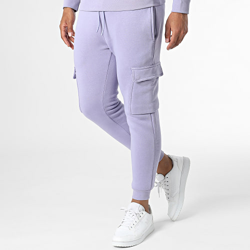 Ensemble Sweat Crewneck Et Pantalon Jogging Violet