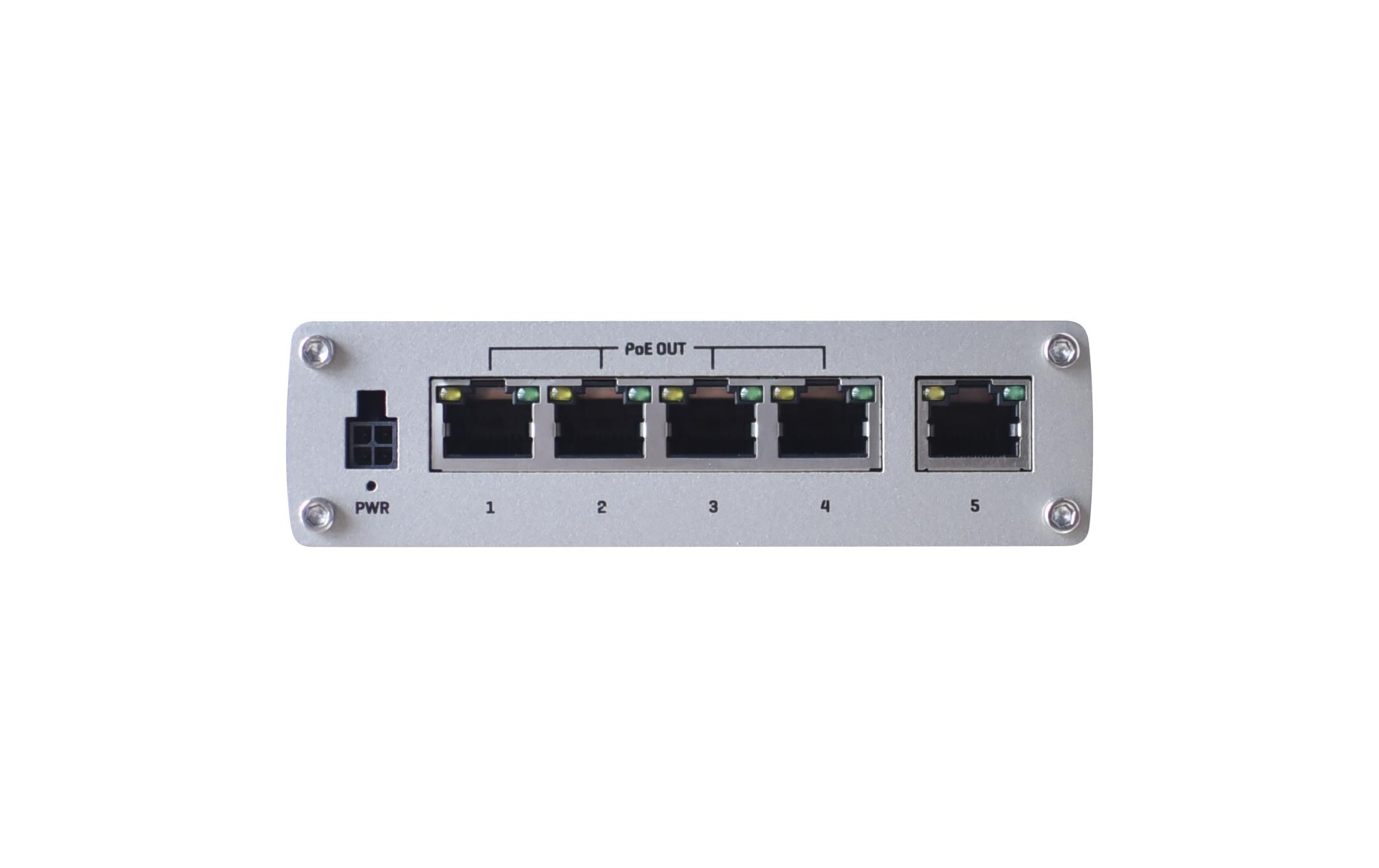 Rail PoE+ Switch TSW100 5 PortIndustrieller POE+ Switch ohne Management