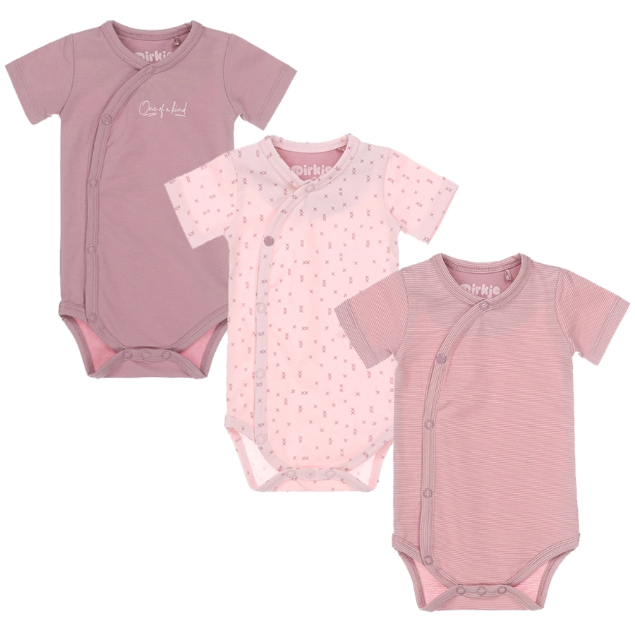 Dirkje Bodys 3er Pack mauve light pink