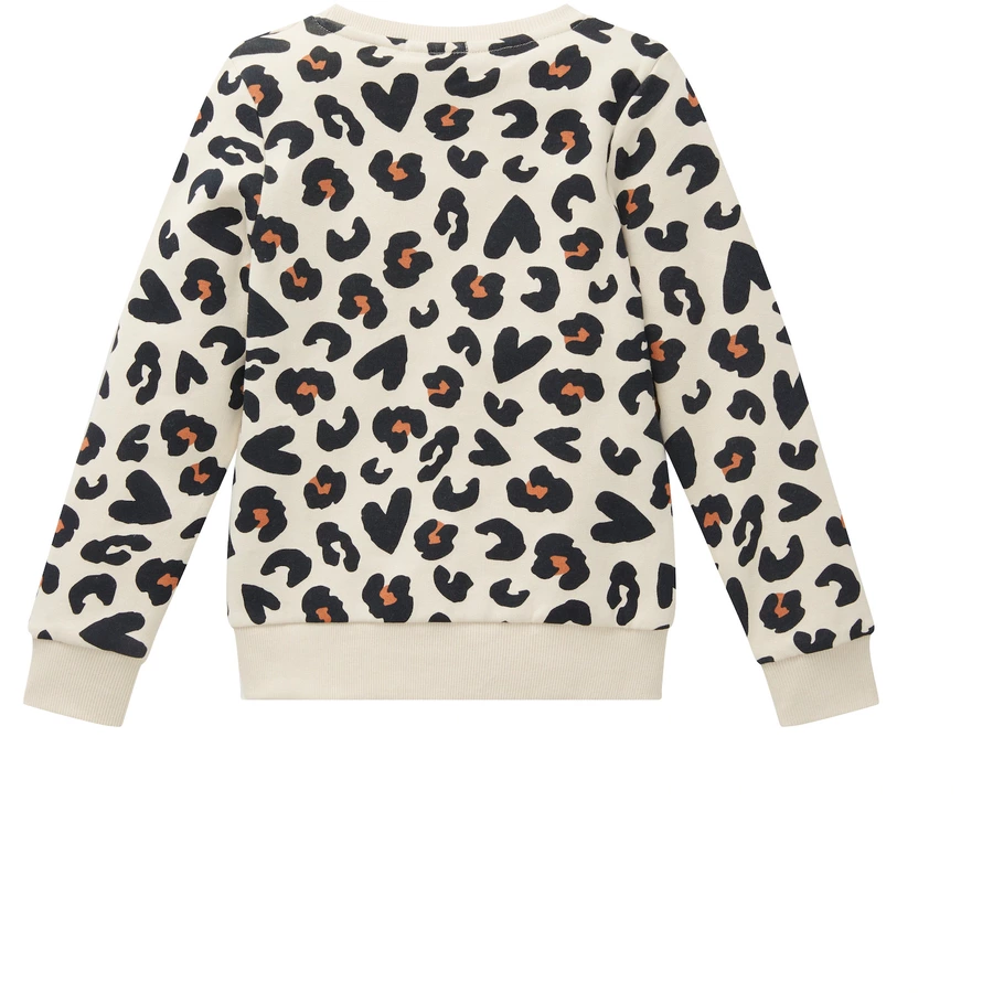 TOM TAILOR Sweatshirt Heart Leo Big