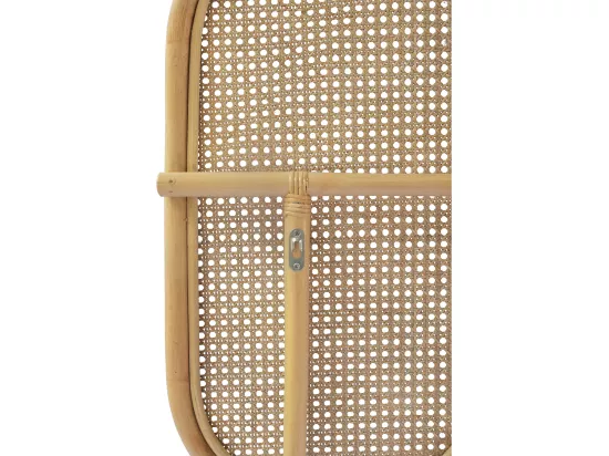 Tête de lit 140 cm - Cannage de rotin - Naturel - NILOMI