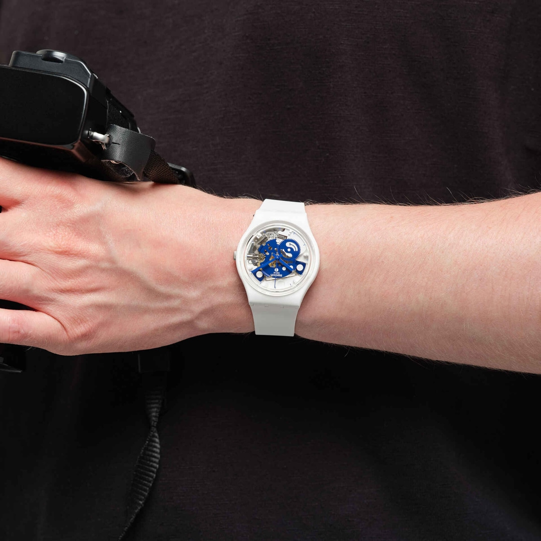 Swatch Original 34 Biosourced Time To Blue Small