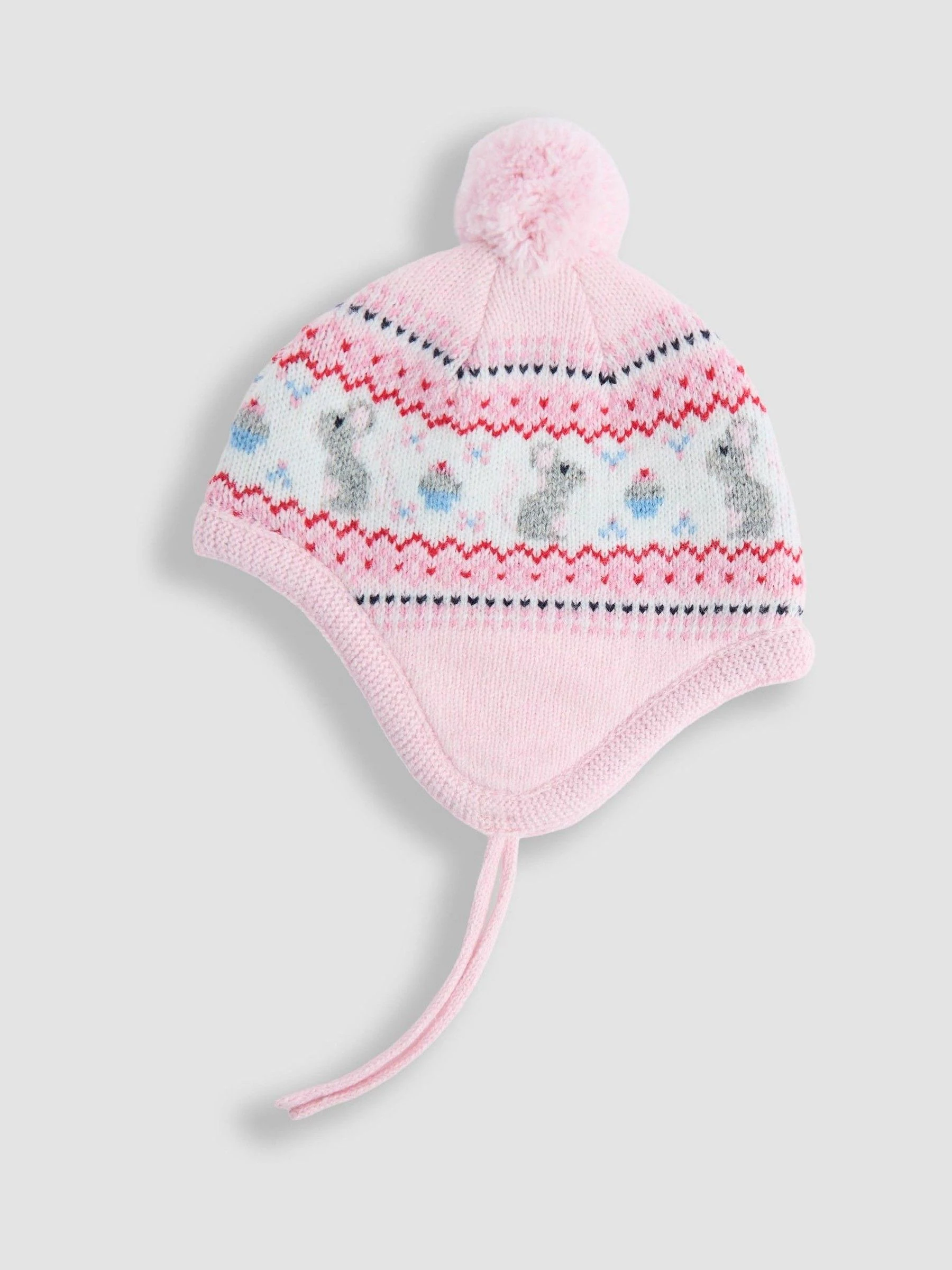Roze muis - JoJo Maman Bébé - Fairisle-muts