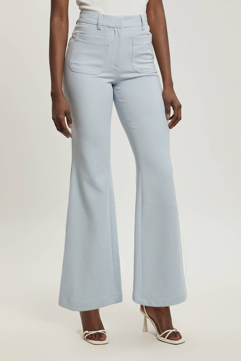 KarenMillen Pantalon Droit Petite À Poches En Tissu Stretch Compact