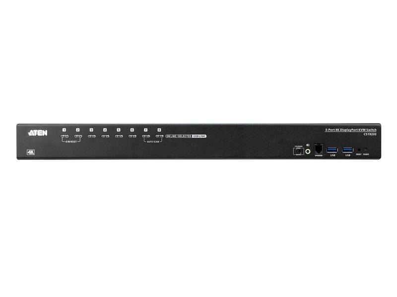 Aten KVM Switch CS19208 4K 60 Hz 8-Port USB 3.0 4K DisplayPort KVM Switch