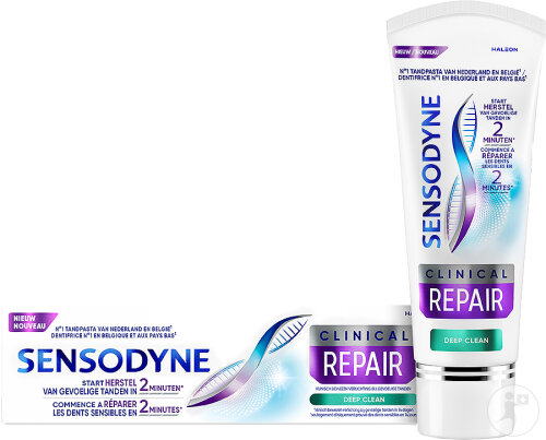Sensodyne Clinical Repair Deep Clean Dentifrice Tube 75ml