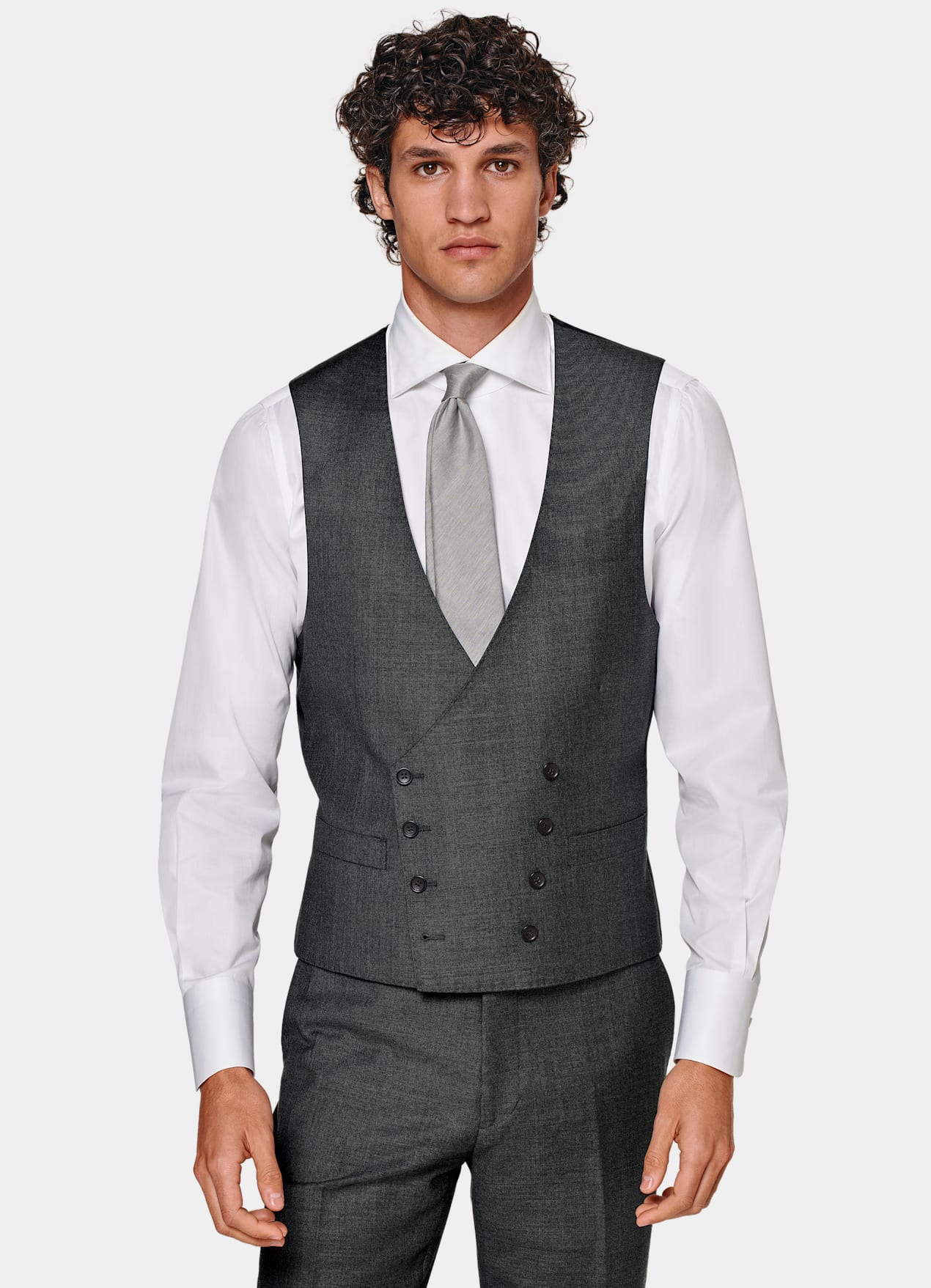 Gilet de costume gris foncé