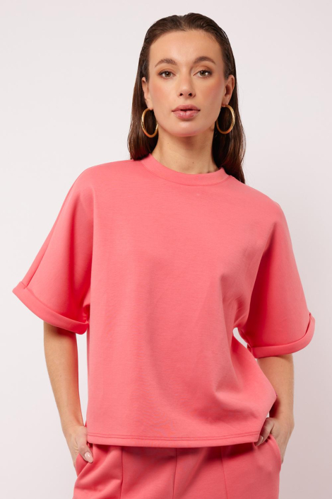 Fluresk roze dames t-shirt