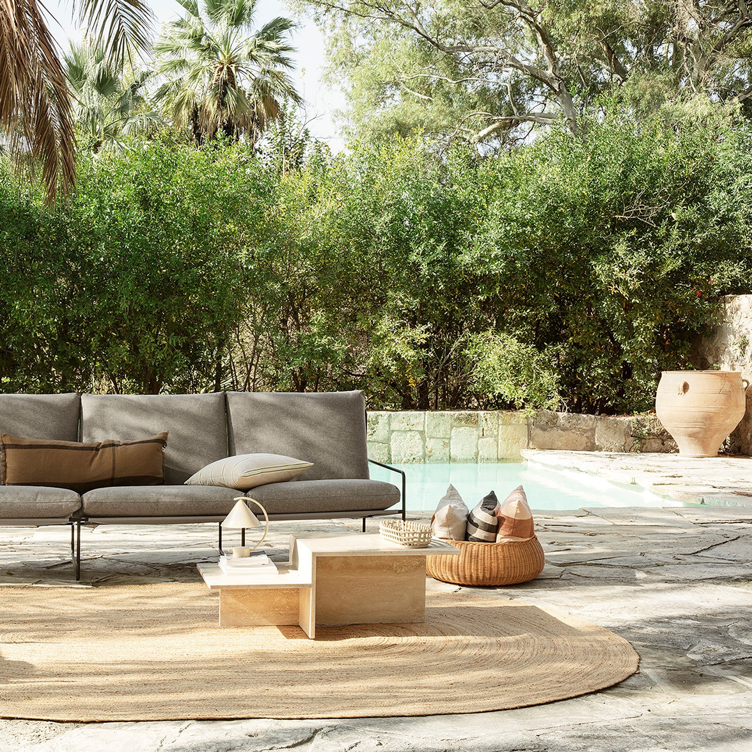 Ferm Living Distinct Salontafel - Travertine