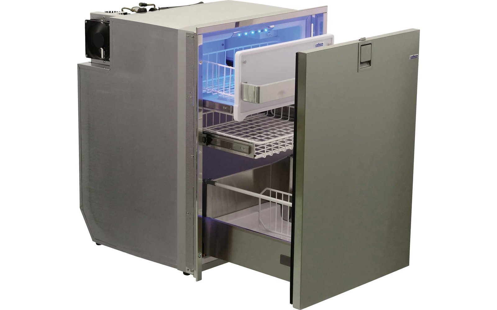 Webasto Drawer 130 Inox Schubladen Einbaukühlschrank 12 V  130 Liter