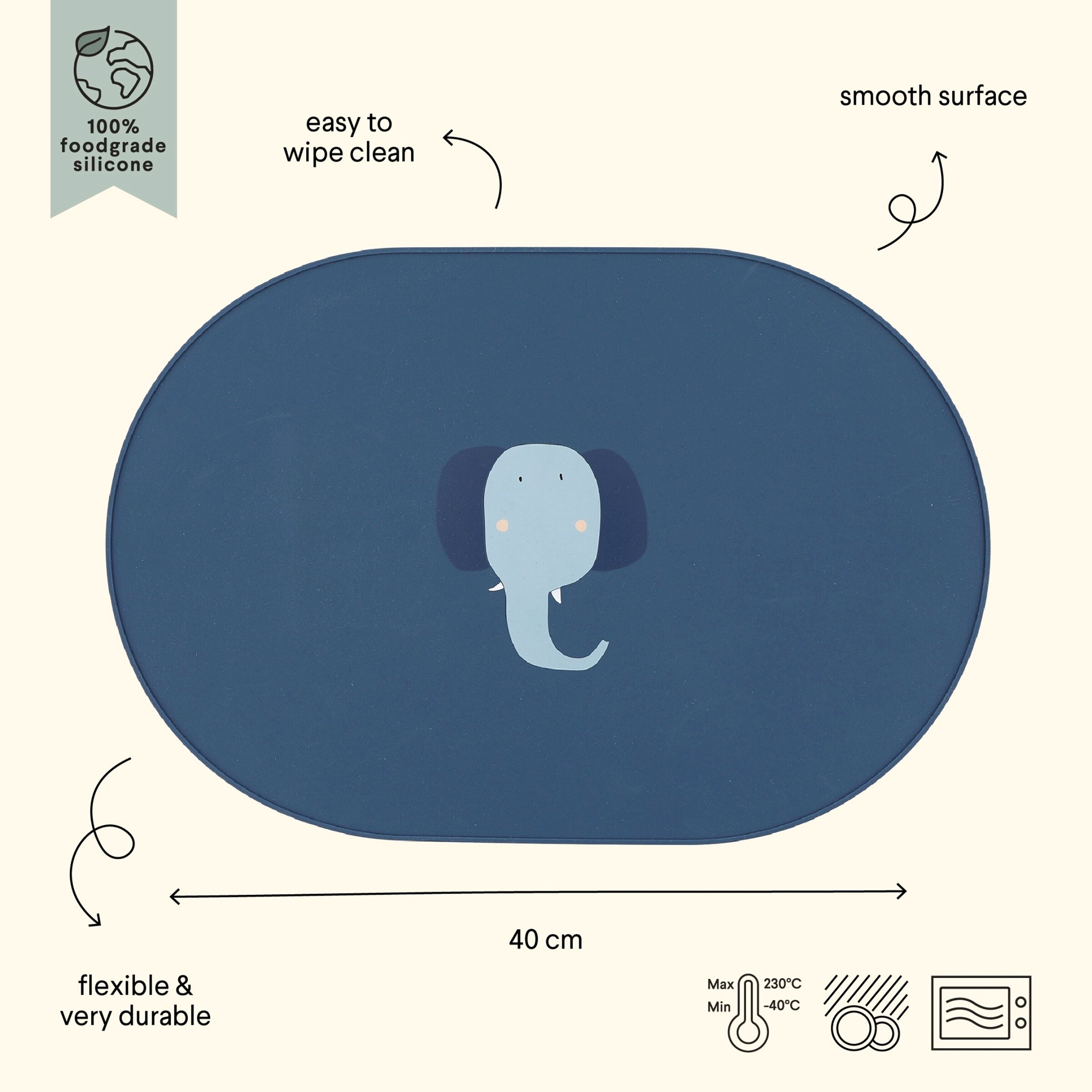 trixie Platzdeckchen Elefant