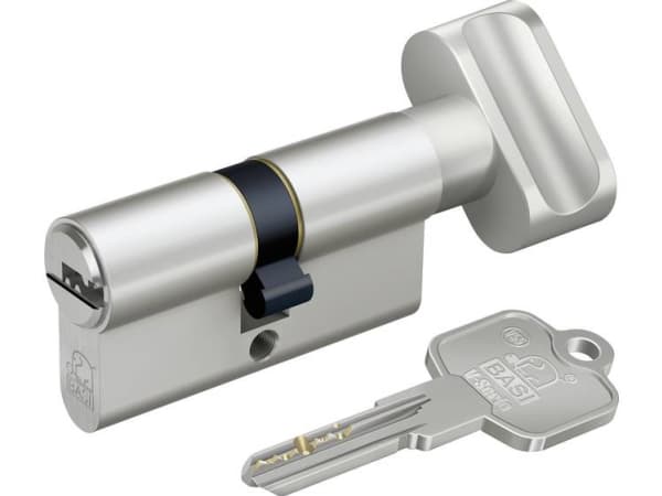 BASI V55 - K30/35 mm KA, Europrofilsylinder, Nickel, 5 stykker, 1 stykker, 388 g, 1,7 cm