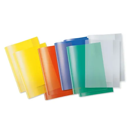 HERMA Heftschoner A4, transparent, 10 Stück in 5 Farben