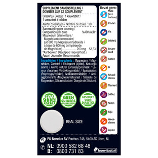 Lucovitaal Pure Marine Magnesium Kauwtabletten 30KTB