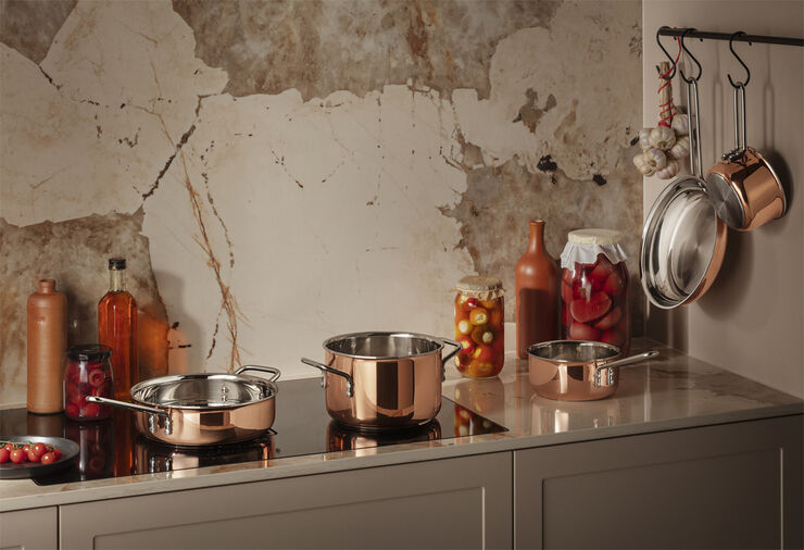Eva Trio Copper Kasserolle 1,0 l 13 cm Copper