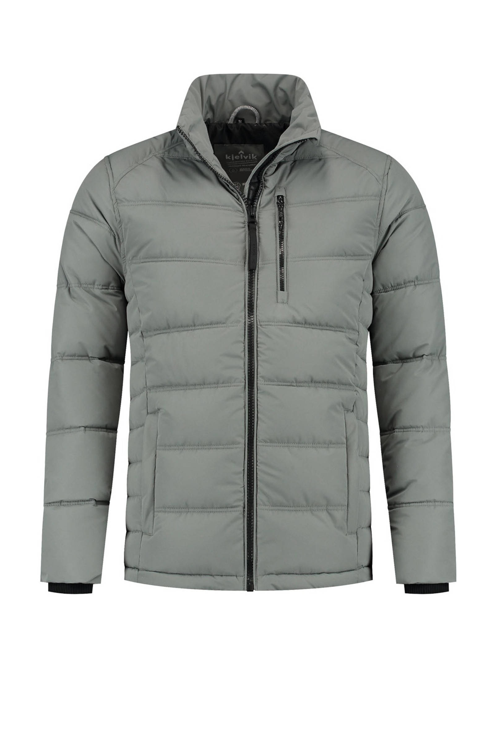 Kjelvik outdoor jas Sjaak grijs