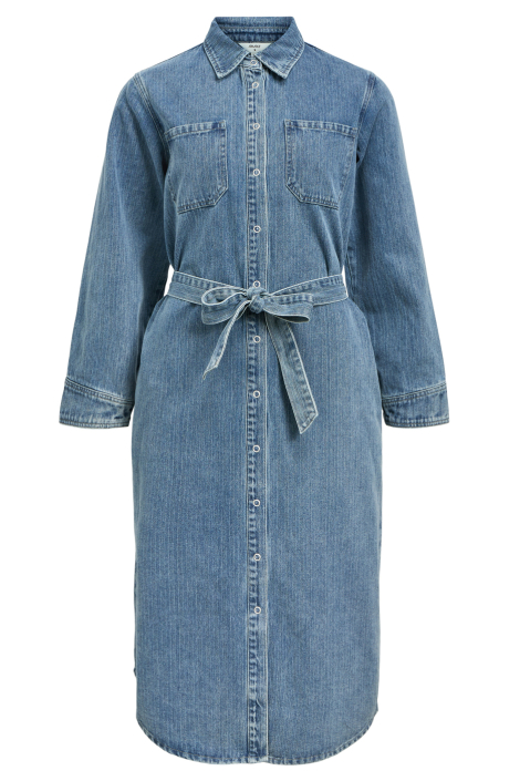 Object blauwe dames jurk