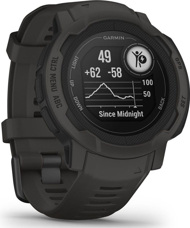 Garmin Instinct 2 - Sporthorloge met GPS - Smartwatch voor heren - 45mm - Graphite
