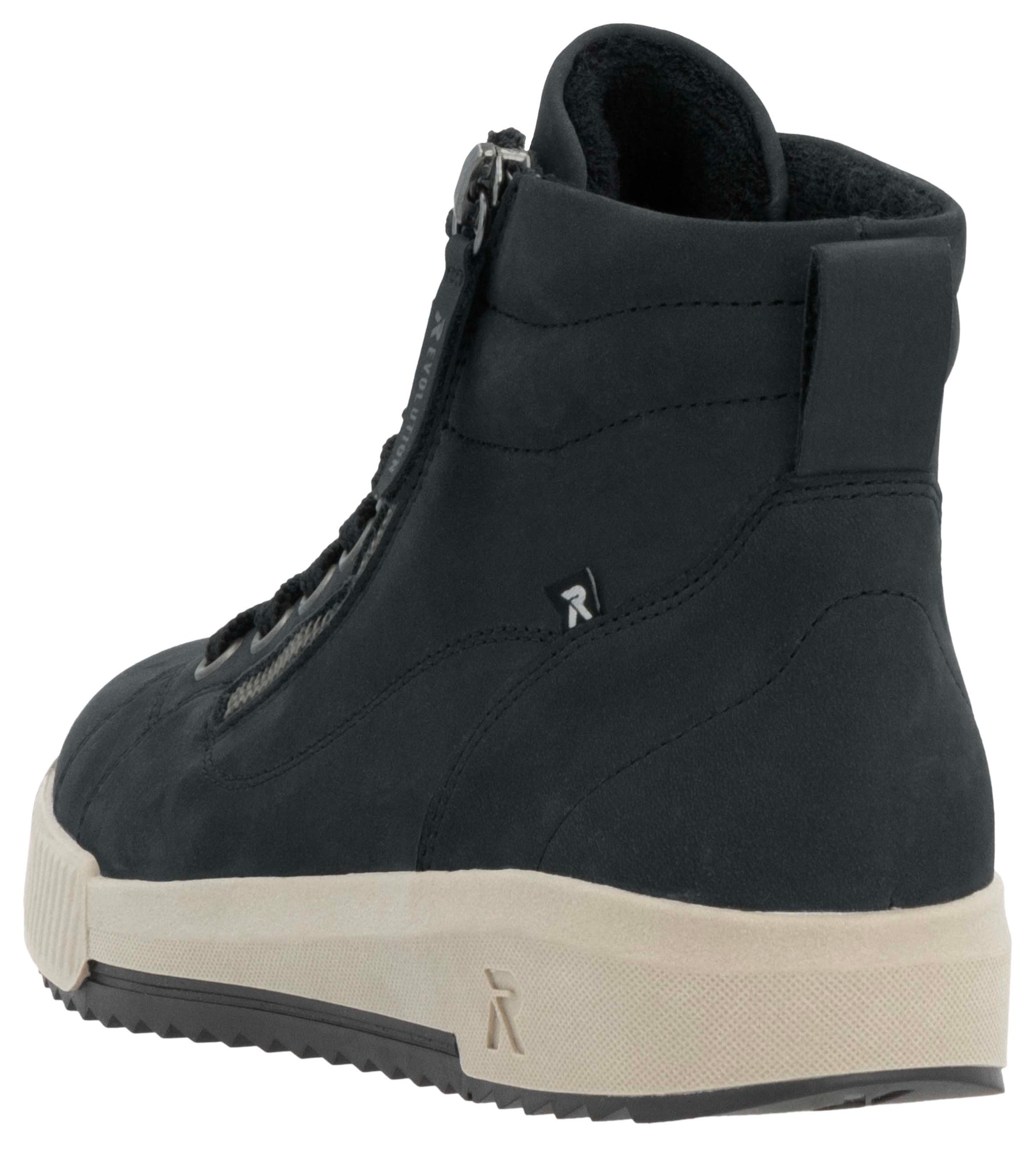 RIEKER Sport Schnürboots  , Stiefelette, High Top Sneaker, Freizeitboots mit Reissverschluss