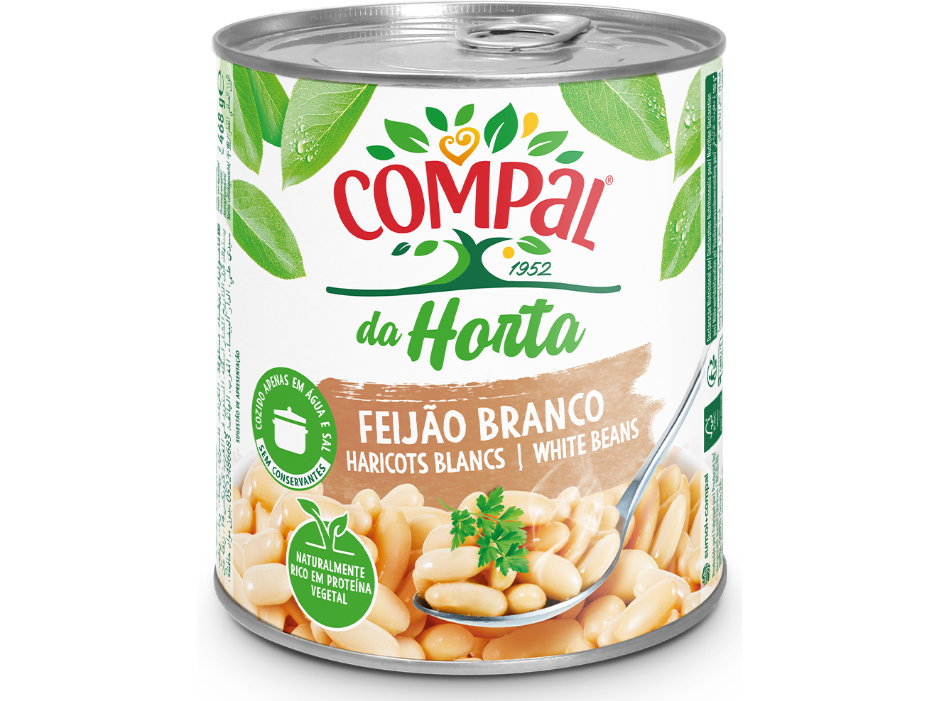FEIJÃO COMPAL DA HORTA BRANCO 845G