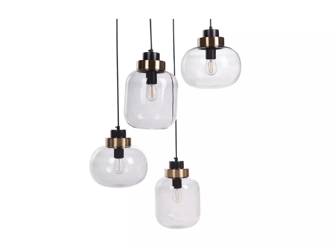 Lampe suspension ZAYANDE Verre Gris clair