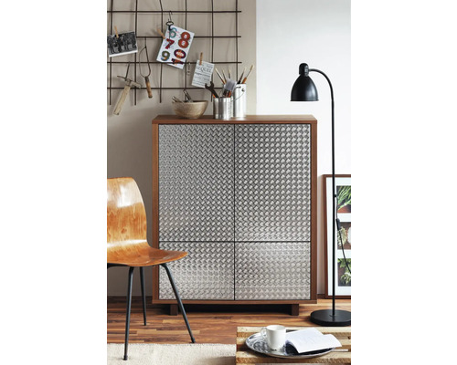 dc-fix® kleeffolie metalen traanplaat hoogglans zilver 45x150 cm