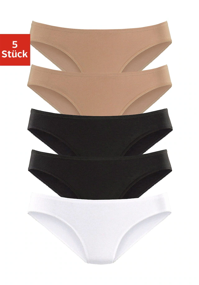 petite fleur Bikinislip , aus elastischer Baumwoll-Qualität