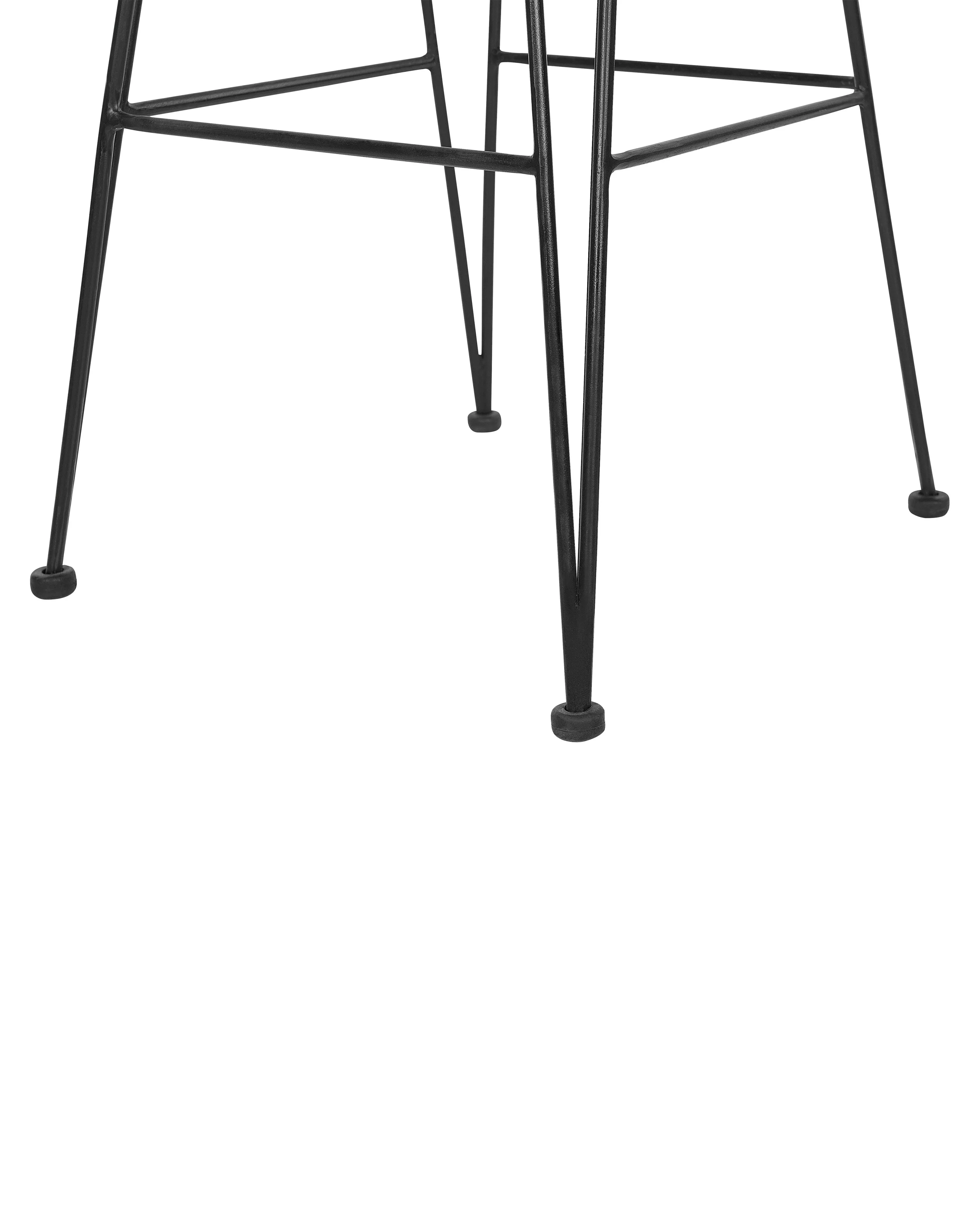 Set van 2 barstoelen CASSITA Rotan Zwart