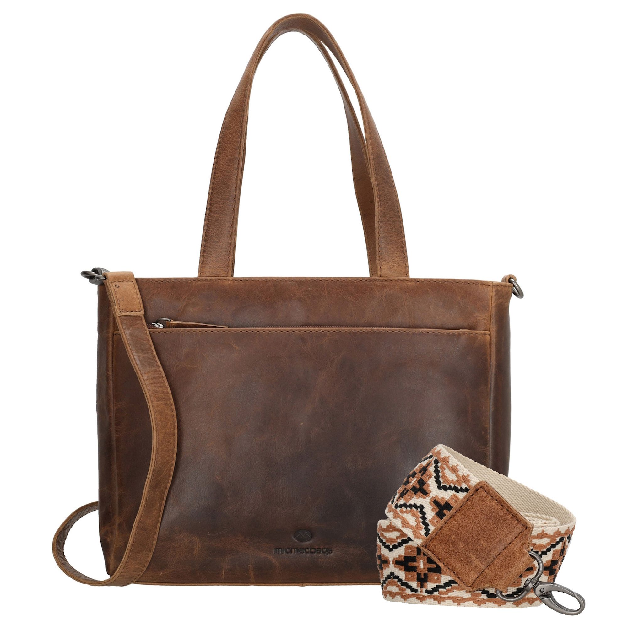 Micmacbags Next Navajo Hand/ Schoudertas Bruin