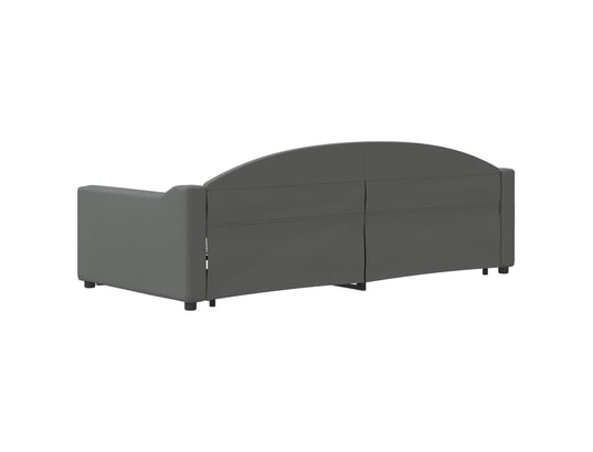 VIDAXL - Lit de jour avec lit gigogne gris foncé 90x200 cm tissu