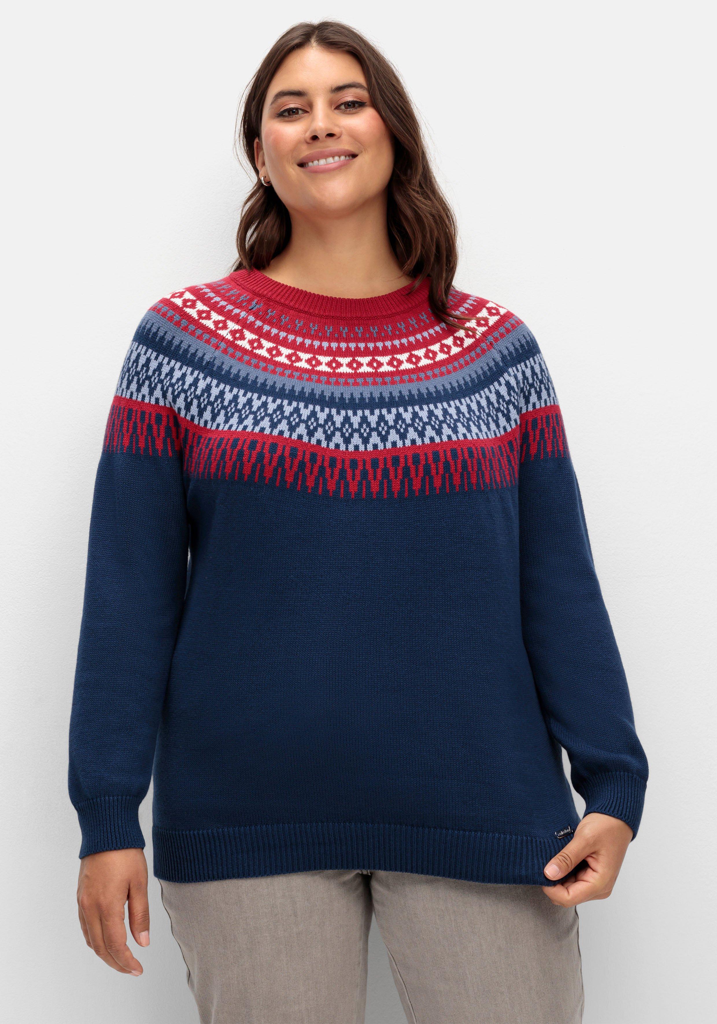 Norwegerpullover aus weicher Baumwolle