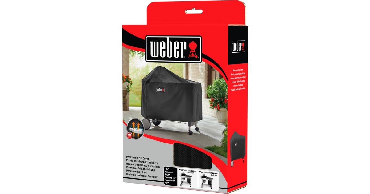 WeberPremium barbecuehoes - Performer Premium en Deluxe van 57 cm beschermkap  (Zwart)