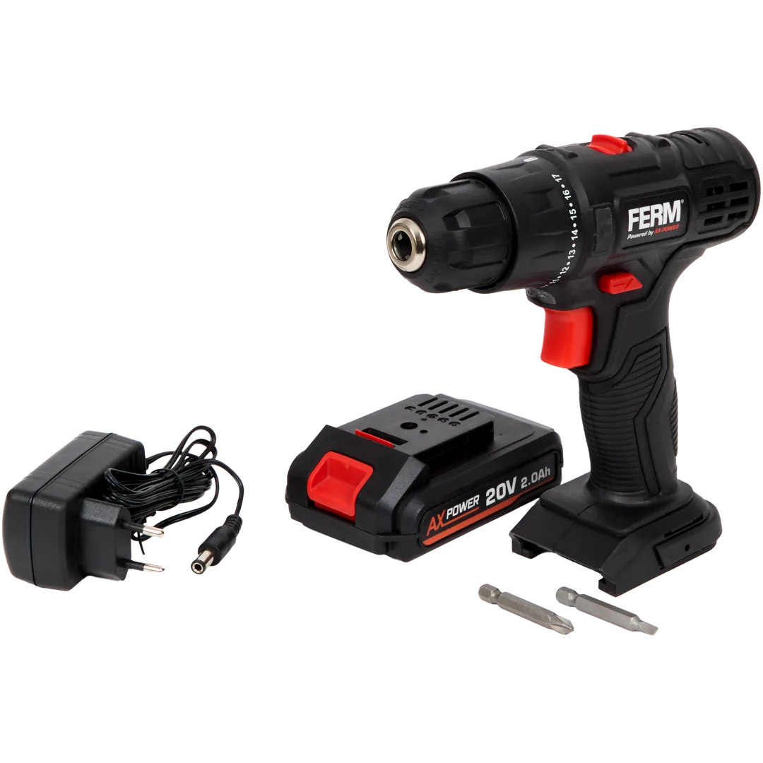 FERM accuboormachine-set 20 volt