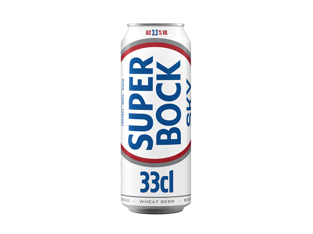 CERVEJA BRANCA SUPER BOCK SKY LATA 0.33L