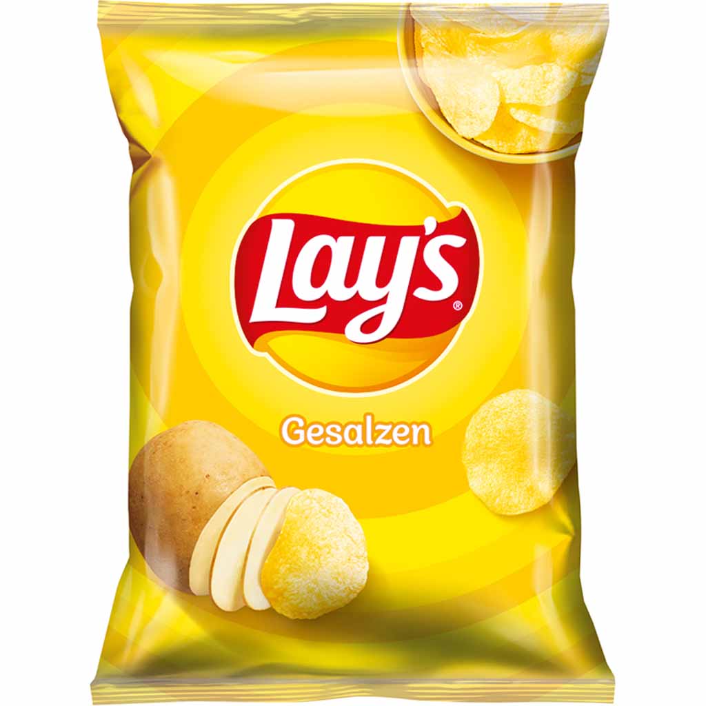 Lays Kartoffelchips gesalzen Portionsbeutel 20x35g=700g MHD:27.4.25