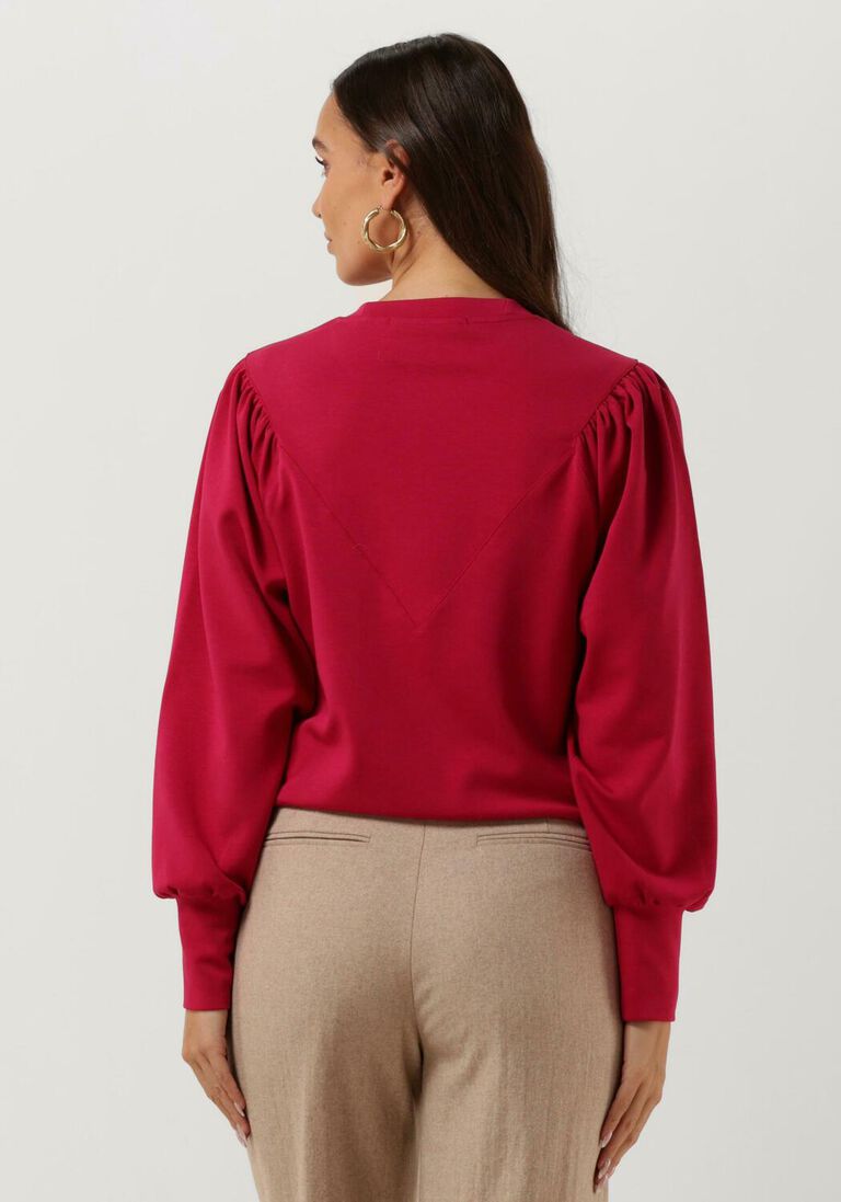 SCOTCH & SODA roze scotch & soda sweater crew neck raglan sweat with piping