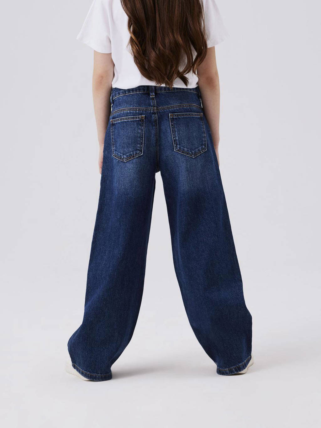 NAME IT wide leg jeans NKFROSE dark blue denim