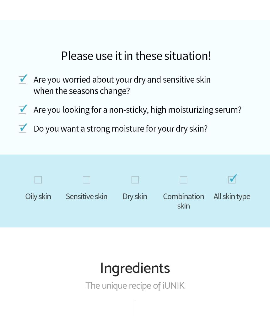 iUNIK - Beta-Glucan Power Moisture Serum Mini