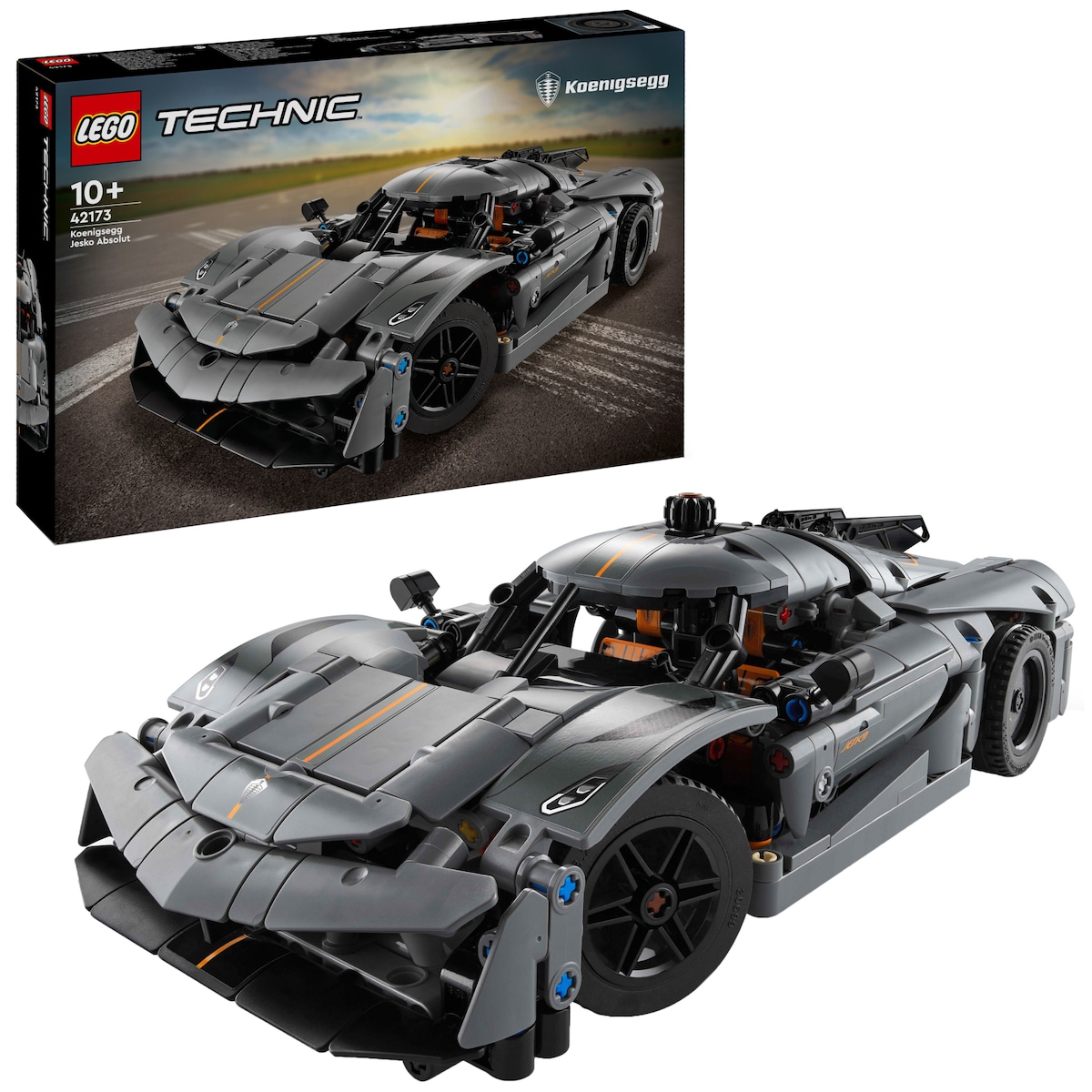 LEGO Technic Koenigsegg Jesko Absolut Gray Hypercar - 42173
