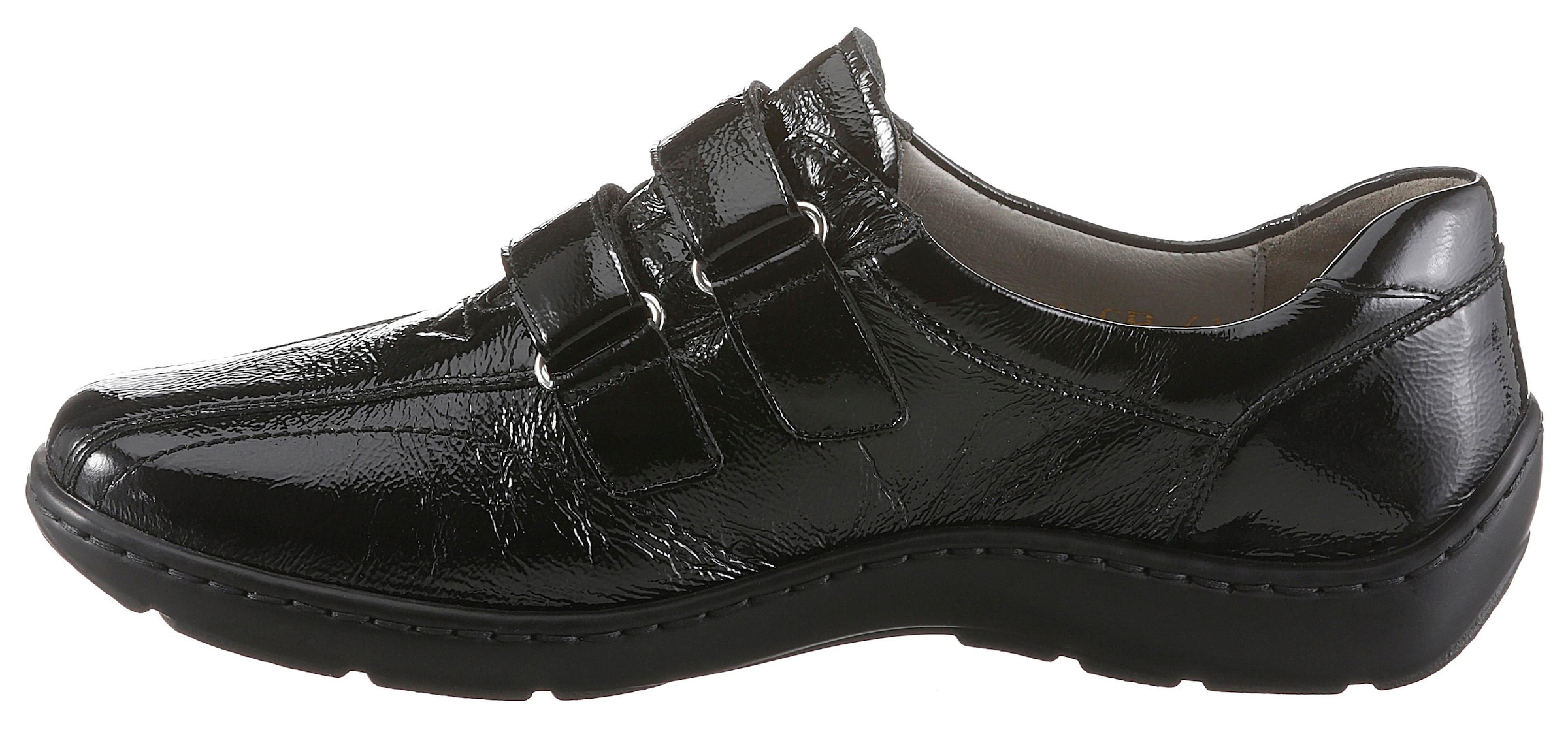 Waldläufer Klettschuh »HENNI«  Bequemschuh, Slipper in Glanzoptik und komfortabler Schuhweite H